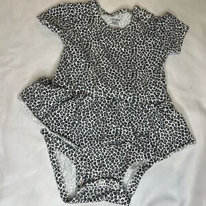 Carters Leopard Print Baby Onesie with Ruffle 12 months